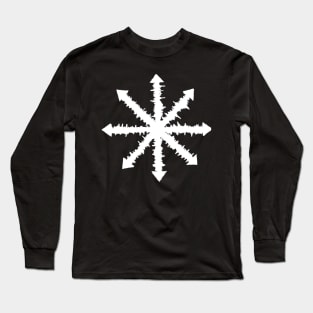 Spiky Chaos Star (White) Long Sleeve T-Shirt